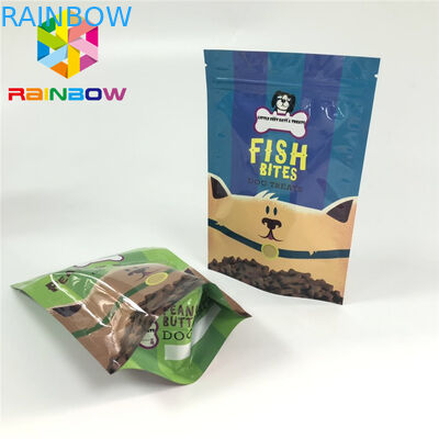 الحقائب البلاستيكية مايلر زيبلوك التغليف تغذية الحيوانات الأليفة يعامل الحقائب الطباعة Gravnre