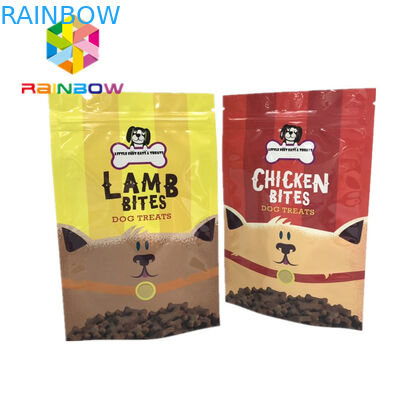 الحقائب البلاستيكية مايلر زيبلوك التغليف تغذية الحيوانات الأليفة يعامل الحقائب الطباعة Gravnre