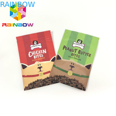 الحقائب البلاستيكية مايلر زيبلوك التغليف تغذية الحيوانات الأليفة يعامل الحقائب الطباعة Gravnre