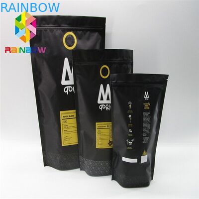 الحرارة ختم الغذاء الحقائب البلاستيكية التعبئة والتغليف أكياس القهوة الأغلاق حسب الطلب الحجم