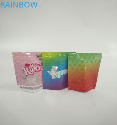 إعادة تدوير الرمز البريدي قفل البلاستيك البخور العشبية التعبئة والتغليف دوق-باي زيبر الحقيبة مخصص شعار مطبوع