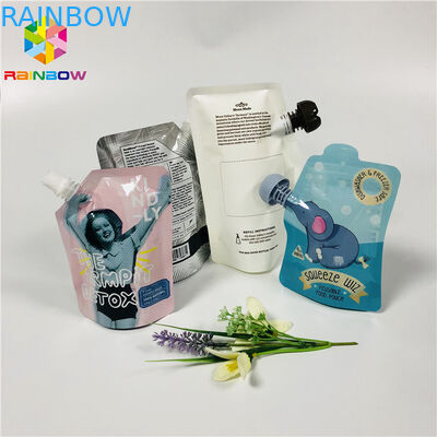 دوق-باي الغذاء الصف الوقوف الحقائب قابلة لإعادة الاستخدام هلام التطهير قناع الوجه السائل التعبئة