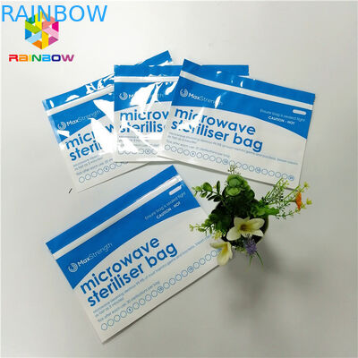 البلاستيك معقم الميكروويف الوقوف أكياس الحقيبة سستة للطفل المغذية / زجاجة