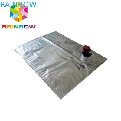 10L BiB الألومنيوم احباط النبيذ الوقوف الحقيبة صنبور / صمام حقيبة التخزين FDA مصدق