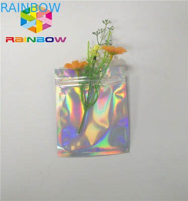 مايلر الهولوغرام زيبر أكياس الورق مخصصة لمنتجات مستحضرات التجميل رمش الغراء