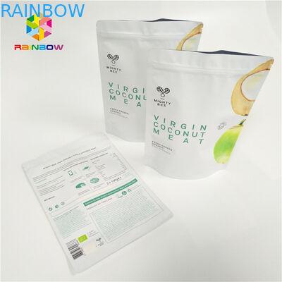 الطباعة الحفر الحقائب البلاستيكية التعبئة والتغليف قابلة لإعادة الاستخدام الوقوف حتى أكياس جديدة المجففة مع سحاب