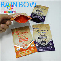Long Lifespan Foil Pouch Packaging Heat Seal 1 / 8oz 1 / 2oz 1oz 1oz CBD Gummies Bag