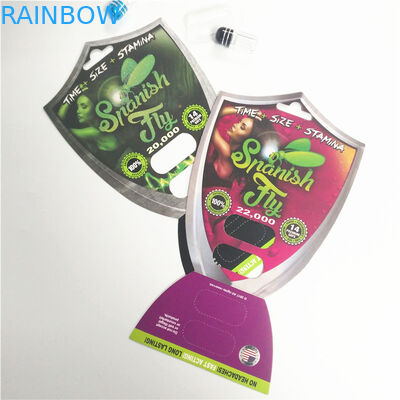 الكركدن حبوب منع الحمل كبسولة نفطة بطاقات التعبئة والتغليف عرض مربع ذكر تعزيز الأداء الجنسي