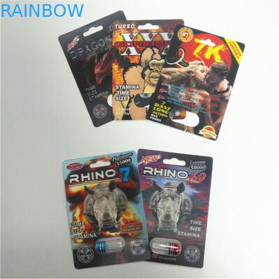 بافالو سعيد وقت حزمة نفطة التغليف الكركدن حبوب منع الحمل ورقة نفطة بطاقات مخصص