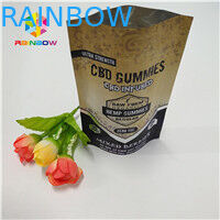 Doypack k كيس رقائق الألومنيوم قسط CBD القنب زهرة الشاي التعبئة والتغليف رائحة واقية الحقيبة الأطفال مقاومة الحقيبة