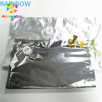 مانعة للتسرب صنبور الحقيبة التعبئة والتغليف الألومنيوم رقائق 2L 3L 5L النبيذ عصير التفاح التخزين