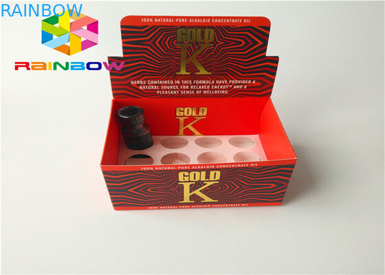 عرض الورق المعاد تدويره المموج التجزئة عرض مربع لبخار Vape- E- السائل عصير E