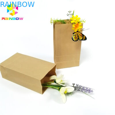 الغذاء الصف كرافت ورقة مسطحة القاع حقيبة قابلة للتحلل الشحوم والدليل على وجبة خفيفة التعبئة والتغليف