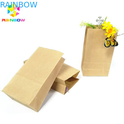 الغذاء الصف كرافت ورقة مسطحة القاع حقيبة قابلة للتحلل الشحوم والدليل على وجبة خفيفة التعبئة والتغليف