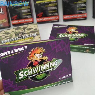 الحقائب مخصص قابلة للطي التعبئة والتغليف 300gsm الورق المقوى 7 ​​يوم 2 أيام حبوب منع الحمل مربع