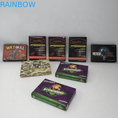 الحقائب مخصص قابلة للطي التعبئة والتغليف 300gsm الورق المقوى 7 ​​يوم 2 أيام حبوب منع الحمل مربع