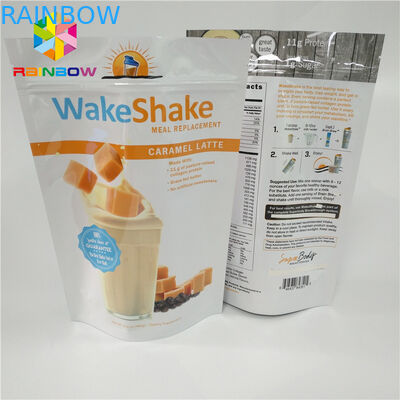 تغليف الحقائب البلاستيكية الغذاء الصف ، رقائق الألومنيوم الوقوف أكياس Ziplock المعمرة