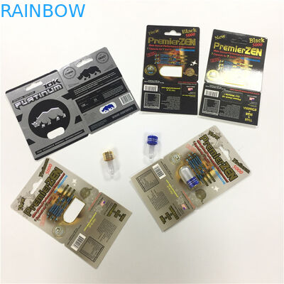 نفطة كبسولة حاوية الأداء الجنسي حبوب منع الحمل حزمة بطاقات تخصيص الطباعة