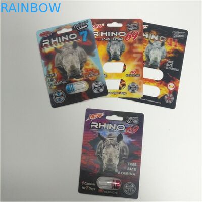 عرض مربع حزمة نفطة التغليف 3D الطباعة لحبوب منع الحمل تعزيز الذكور مامبا