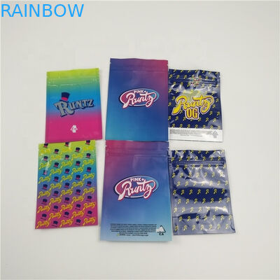 زيبلوك التغليف البلاستيكية أكياس مايلر الغذاء الصف المواد لمسحوق / حبوب منع الحمل / القنب