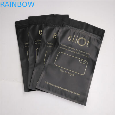 سماعات الهاتف حالة التعبئة والتغليف أسفل مجمعة أكياس البلاستيك Ziplock حجم مخصص