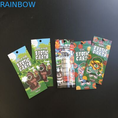 الحقائب البلاستيكية مايلر احباط التغليف زيبر الطباعة مخصص للأغلفة التبغ السيجار