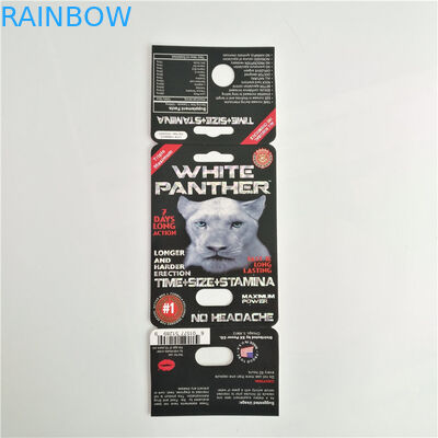 7K النمر حبوب منع الحمل الجنسي تغليف أنثى تعزيز شعار مخصص بطاقة مع صندوق العرض