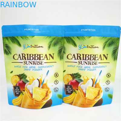 الأغلاق تغليف أغذية أكياس رقائق الألومنيوم البلاستيك دوق-باي الملحق مسحوق مع سحاب