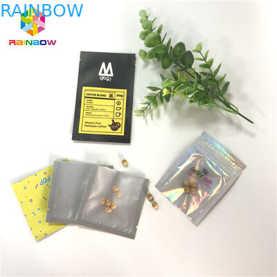 رائحة واقية من الحرارة مختومة مستحضرات التجميل حبوب منع الحمل التعبئة والتغليف البسيطة 3x5 بوصة مع عودة واضحة