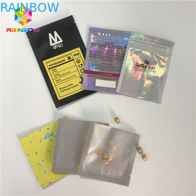 رائحة واقية من الحرارة مختومة مستحضرات التجميل حبوب منع الحمل التعبئة والتغليف البسيطة 3x5 بوصة مع عودة واضحة