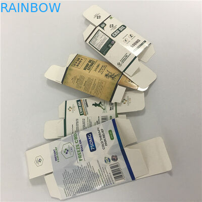 العرف الفاخرة ورقة كرتون CBD النفط vape القلم مربع التعبئة والتغليف