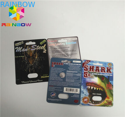 الأشعة فوق البنفسجية الطباعة نفطة بطاقة التعبئة والتغليف ورقة نفطة زجاجة CBD النفط / خرطوشة VAPE الإلكترونية