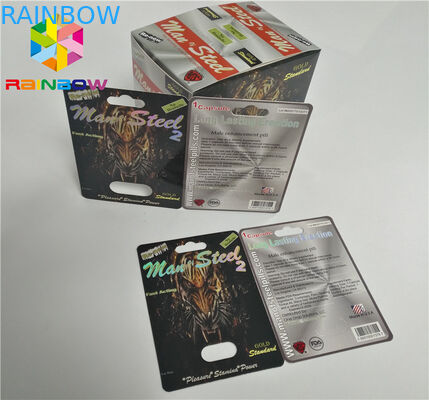 الأشعة فوق البنفسجية الطباعة نفطة بطاقة التعبئة والتغليف ورقة نفطة زجاجة CBD النفط / خرطوشة VAPE الإلكترونية