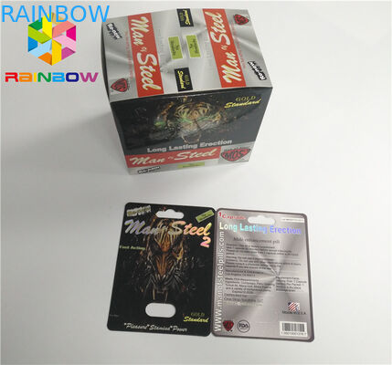 الأشعة فوق البنفسجية الطباعة نفطة بطاقة التعبئة والتغليف ورقة نفطة زجاجة CBD النفط / خرطوشة VAPE الإلكترونية