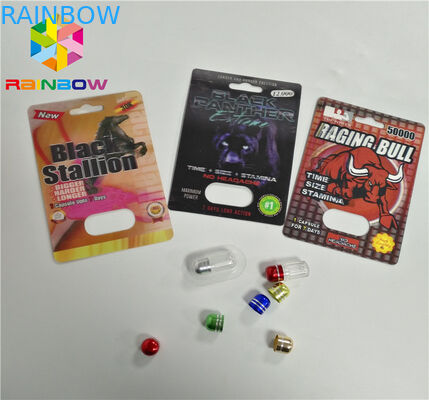 الأشعة فوق البنفسجية الطباعة نفطة بطاقة التعبئة والتغليف ورقة نفطة زجاجة CBD النفط / خرطوشة VAPE الإلكترونية