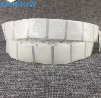 PET واضح يتقلص كم تسميات ملصقات برايل لاصق اللمس تحذير نوع المثلث