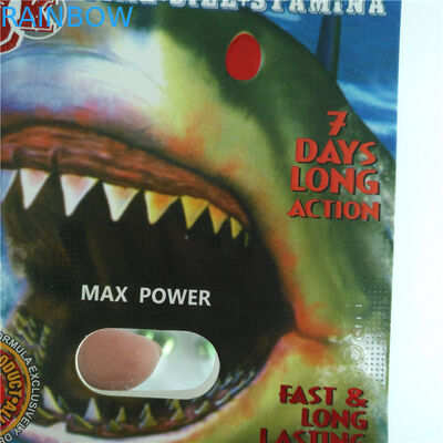 التعبئة والتغليف ورقة بطاقة نفطة حبوب منع الحمل تعزيز الذكور حزمة مع رصاصة بلاستيكية