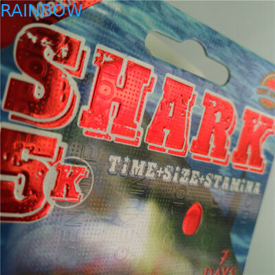 التعبئة والتغليف ورقة بطاقة نفطة حبوب منع الحمل تعزيز الذكور حزمة مع رصاصة بلاستيكية