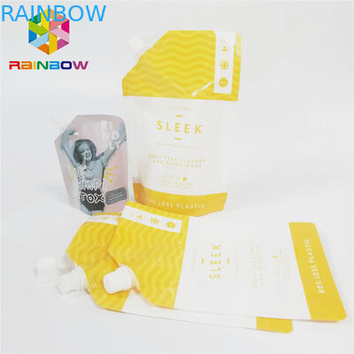 مانعة للتسرب صنبور الحقيبة التعبئة والتغليف لامعة السطح السائل شرب عصير كيس نايلون مغلفة