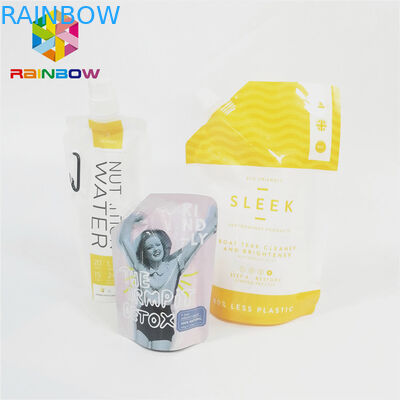 مانعة للتسرب صنبور الحقيبة التعبئة والتغليف لامعة السطح السائل شرب عصير كيس نايلون مغلفة
