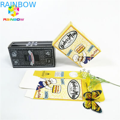 حار لامع حار ختم شعار العلامة التجارية OEM المطبوعة ورقة مربع هدية مستحضرات التجميل مربعات بطاقة التعبئة والتغليف رمش