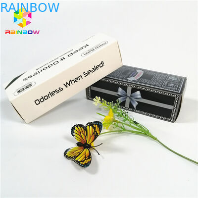 حار لامع حار ختم شعار العلامة التجارية OEM المطبوعة ورقة مربع هدية مستحضرات التجميل مربعات بطاقة التعبئة والتغليف رمش