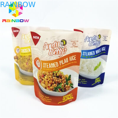 تخصيص البلاستيك الوقوف الحقيبة ، الألومنيوم احباط الحقيبة شعار مقاومة للحرارة