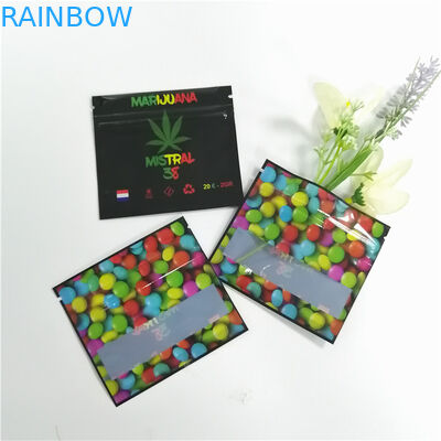 البخور العشبية شفافة التغليف الصغيرة Ziplock جانب واحد رقائق الألومنيوم واضحة