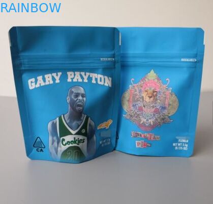 3.5 جرام ملفات تعريف الارتباط البخور العشبية التعبئة والتغليف رائحة الإثبات الوقوف سستة أكياس الأعشاب الضارة