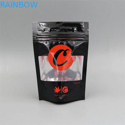 كيس مخصص التعبئة والتغليف البخور العشبية ، مايلر الكوكيز الوقوف زيبر الحقيبة