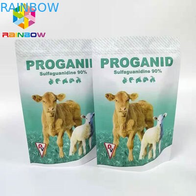 50 جرام 100 جرام البريدي قفل حقيبة 20٪ أوكسي تتراسيكلين مسحوق قابل للذوبان تغليف المخدرات الحيوان