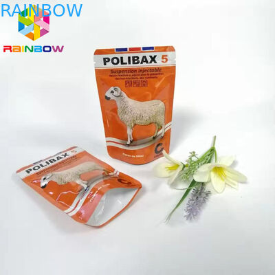 مجمعة أسفل الألومنيوم احباط الحقيبة ، تغليف أغذية الكلب أغذية الحيوانات الأغلاق