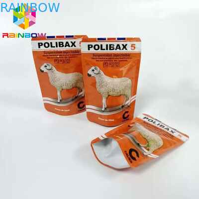 مجمعة أسفل الألومنيوم احباط الحقيبة ، تغليف أغذية الكلب أغذية الحيوانات الأغلاق