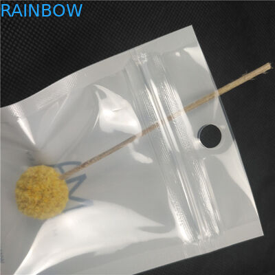 شفافية الجبهة لامعة شفافة سستة الحقائب قلادة المجوهرات التعبئة